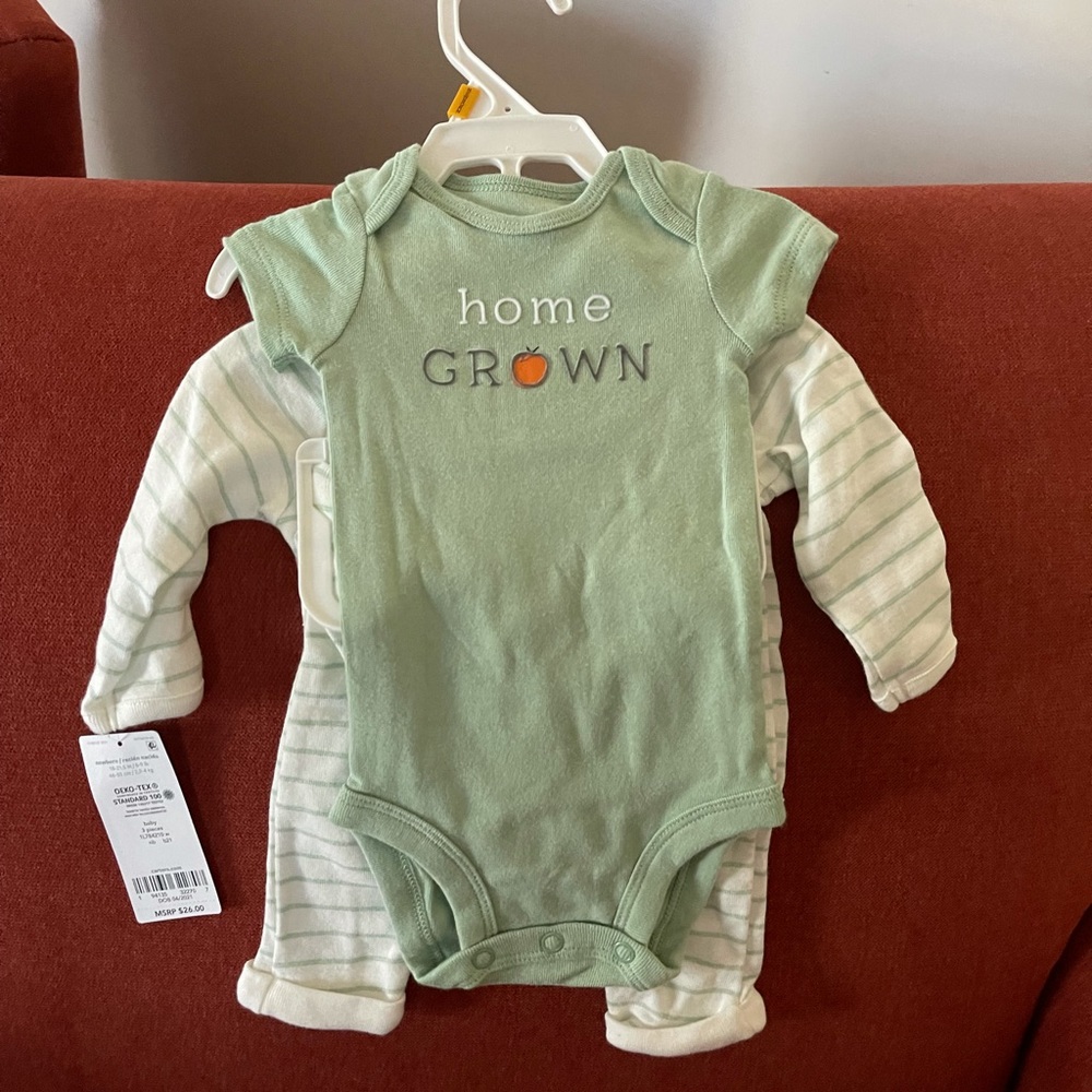 Carter’s, Newborn, green-
